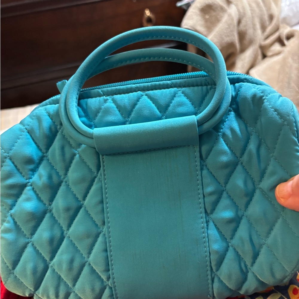 Vera Bradley Quilted Teal hand Bag NWOT